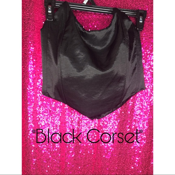 Black Corset Top by SHEIN - Picture 1 of 3
